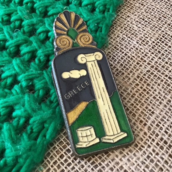 Vintage Enameled peacock desk clip. - Picture 2 of 6